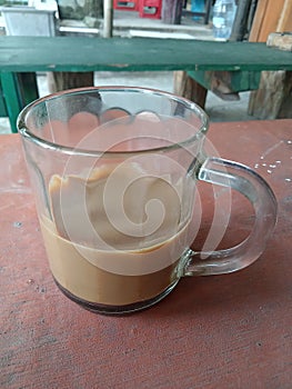 Chocolate Coffee in subburb, warm in cold weather