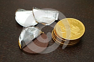 Chocolate coin