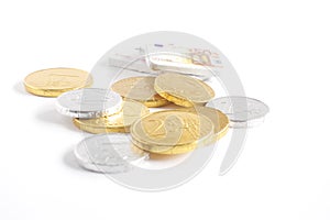 Chocolate coins photo