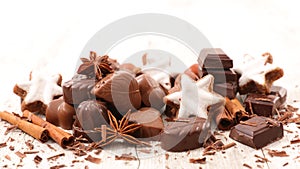 Chocolate,cookie and spice