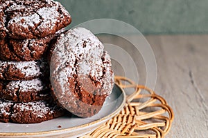 Chocolate cookie tower photo