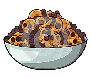 chocolate cookies bowl
