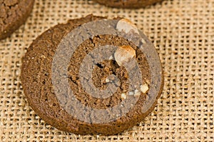 Chocolate cookies, Homemade crispy cookies.