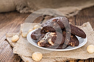 Chocolate Cookies (with macadamia nuts)