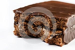 Chocolate Cookies sandwich isolated above white background