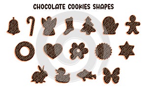 Chocolate Cookies Shapes
