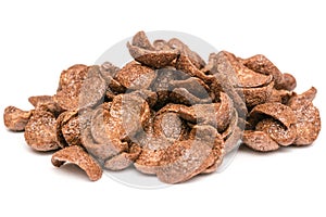 Chocolate Corn Flakes Isolated