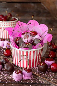 Chocolate covered cherries