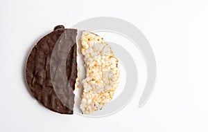 Chocolate covered corn plates snack