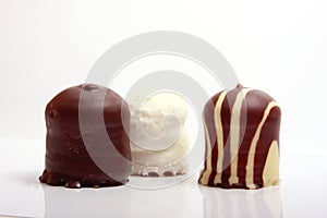 Chocolate covered meringue confection