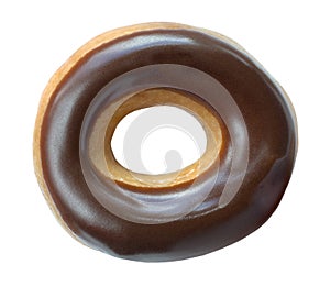 Chocolate Covered Ring Donut