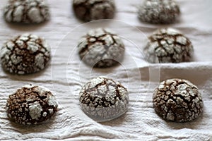 Chocolate Crackle Cookies