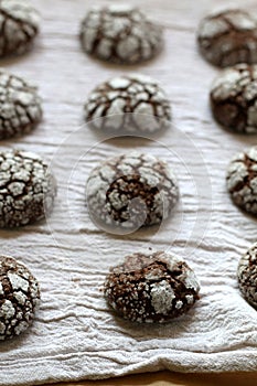 Chocolate Crackle Cookies