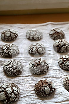 Chocolate Crackle Cookies