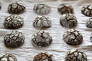 Chocolate Crackle Cookies