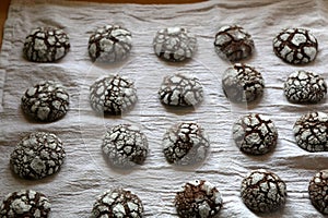 Chocolate Crackle Cookies