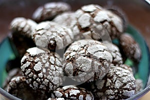 Chocolate Crackle Cookies