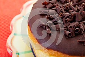 Chocolate Bismark Doughnut