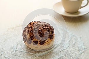 Chocolate cream puff cake. eclair cake