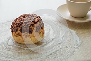 Chocolate cream puff cake. eclair cake