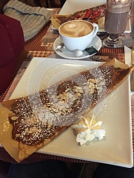 Chocolate crepe