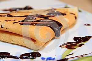 Chocolate crepe