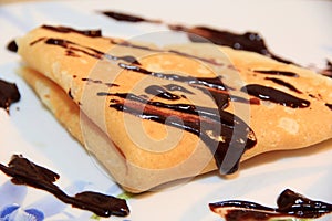 Chocolate crepe