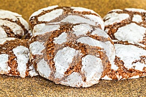 Chocolate crinkles photo