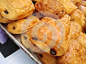 Chocolate Croissant, Pain Au Chocolat, French Pastry, Traditional Food Of France