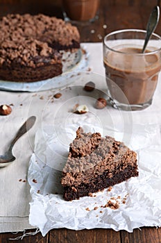 Chocolate Crumble Pie, Hazelnut Brownie