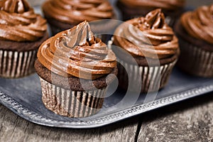 Chocolate Cupcakes with Frosting