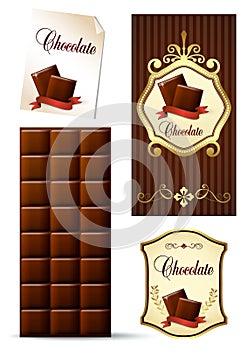 Chocolate design elements