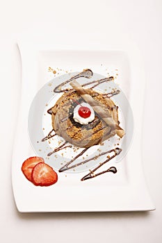 Chocolate dessert. Conceptual image
