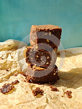 chocolate dessert with nuts