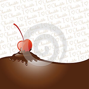 Chocolate dipped cherry