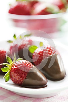 Chocolate dipped strawberries