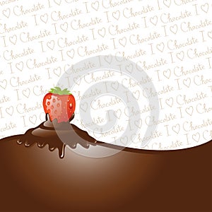 Chocolate dipped strawberry photo