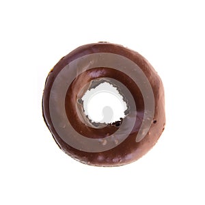 chocolate donuts on a background