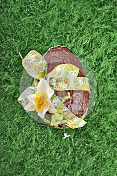 Chocolate Easter Egg with Bow