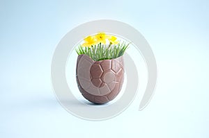 Chocolate easter egg spring surprise