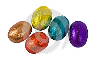 Chocolate Easter Eggs - Isolated