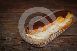 Chocolate eclair photo