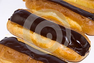 Chocolate eclair pastry