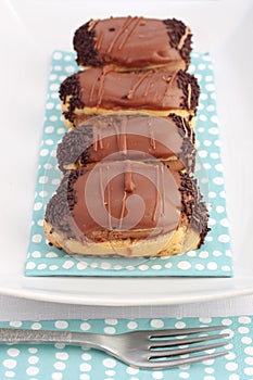 Chocolate eclairs