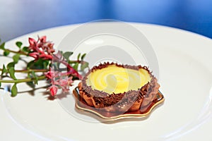 Chocolate egg tart Dessert