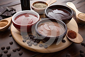 chocolate facial using hot chocolate, milk, and cocoa for creamy exfoliation and nourishment