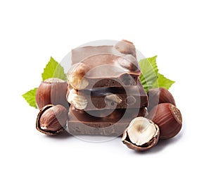 Chocolate with filbert nuts