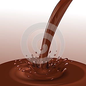 Chocolate flow background