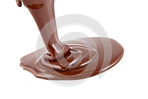 Chocolate flow isolated