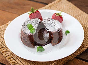 Chocolate fondant (cupcake)